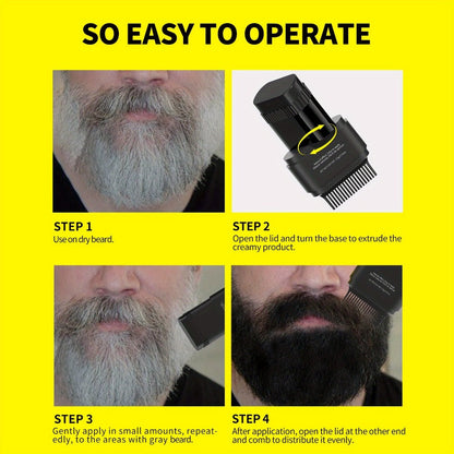 Beard Dye Pen 2-in-1 Color Stick for Men for Bath Time, Home Spa and Personal Care, with the Listed Configuration