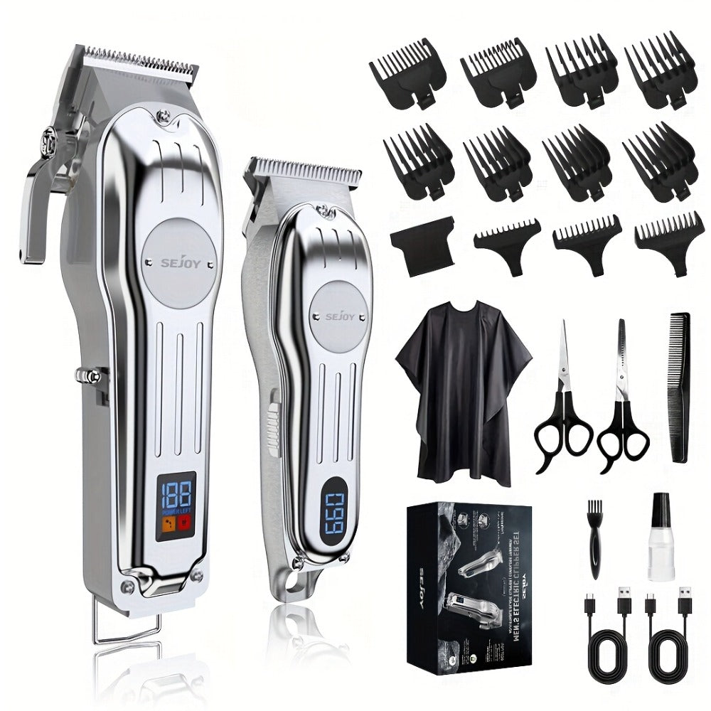 Hair Clipper Seacol Cordless Clipper Configurations with LED Displays, USB Charging and Guide Comb Accessories