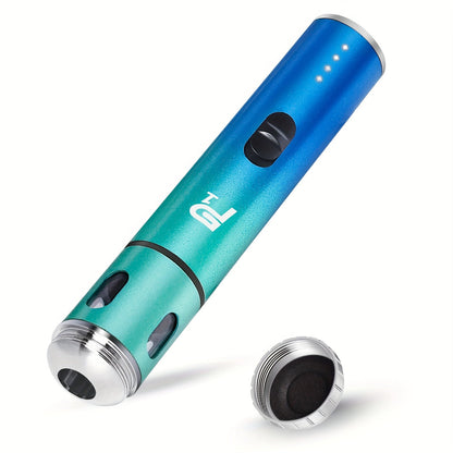 Electric Herb Grinder USB Rechargeable, Portable Spice Mill with One-Button Operation, Travel Bag