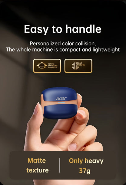 ANC Wireless Earbuds Acer Official TWS In-Ear Active Noise Cancellation Spatial Audio for Bedside Audio, Alarms and Room Entertainment