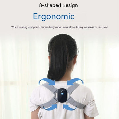 Smart Posture Corrector with Vibration Alert, Wireless Rechargeable Posture Trainer & Back Support Belt for Men Women