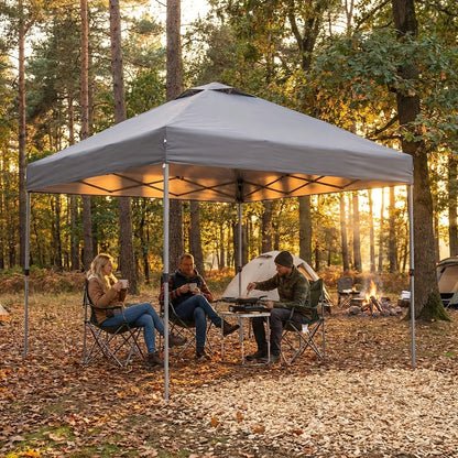 Canopy Tent 10x10ft Pop Up One Push, Portable Outdoor Shelter 3 Colors for Garden, Patio and Yard Use