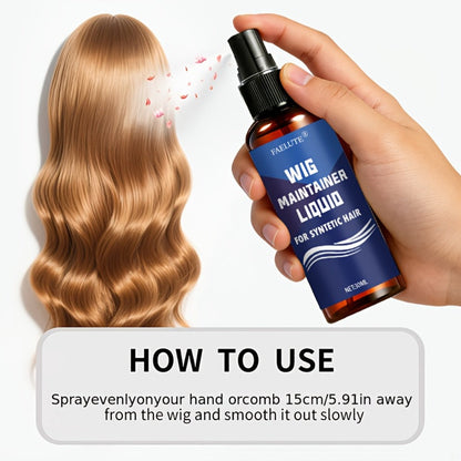Synthetic Wig Detangling Spray Anti-Frizz Shine Conditioning Mist for Home, Travel and Salon Hair Styling