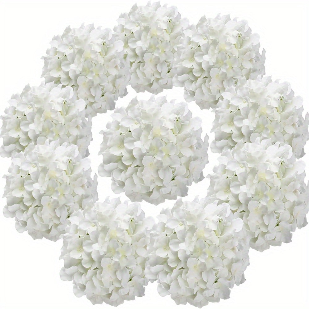 Artificial Hydrangea Flowers with Stems 60 Pack – Fake Hydrangea Flower Heads for Wedding Centerpieces, Bouquets, DIY Home Decor