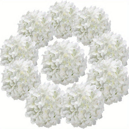 Artificial Hydrangea Flowers with Stems 60 Pack – Fake Hydrangea Flower Heads for Wedding Centerpieces, Bouquets, DIY Home Decor