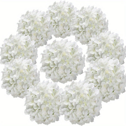 Artificial Hydrangea Flowers with Stems 60 Pack – Fake Hydrangea Flower Heads for Wedding Centerpieces, Bouquets, DIY Home Decor