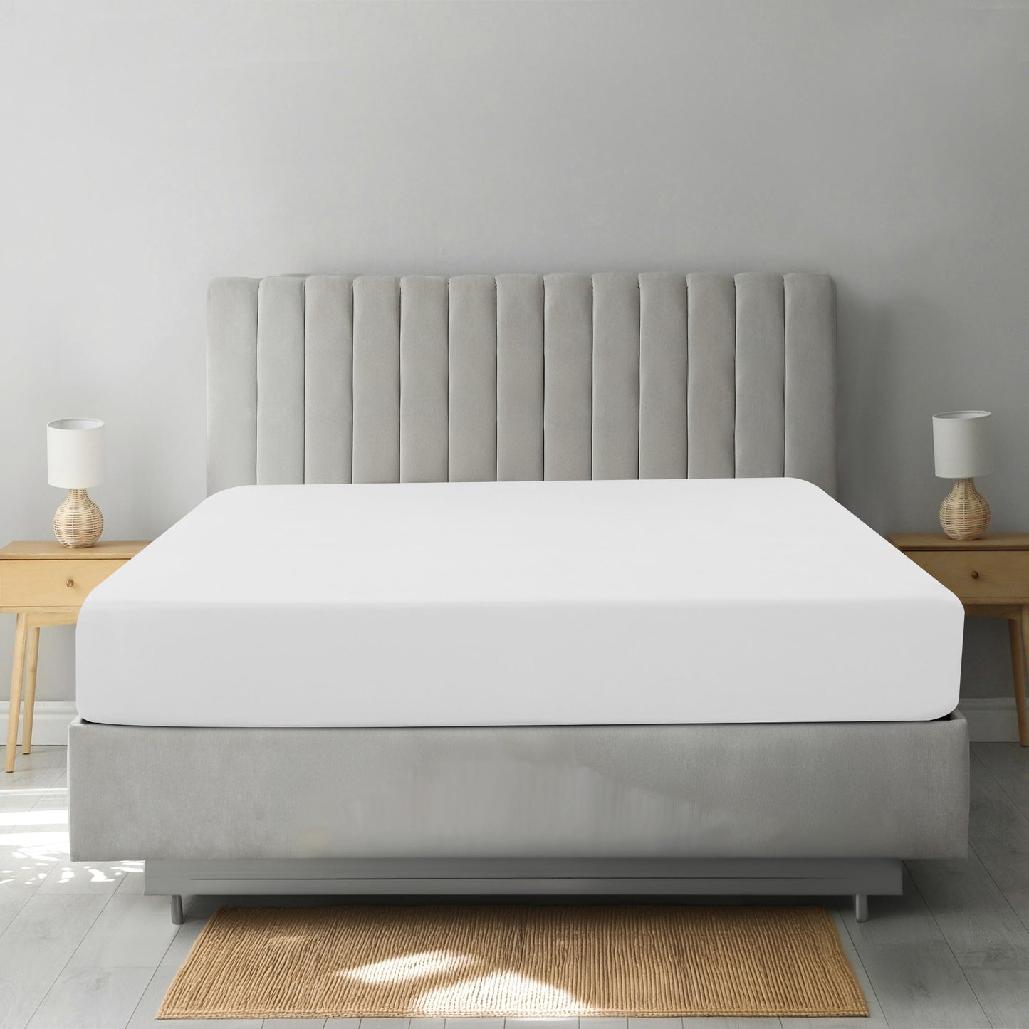 Deep-Pocket Brushed Microfiber Fitted Sheet in Nine Colors and Twin XL to California King Sizes