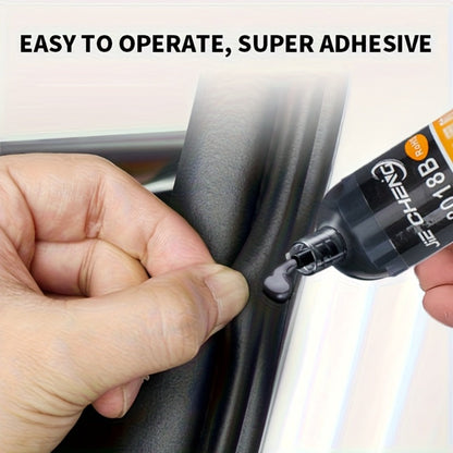 Black Rubber-Specific Cyanoacrylate-Labeled Adhesive in 30cc Syringe Bottle with Pointed Applicator