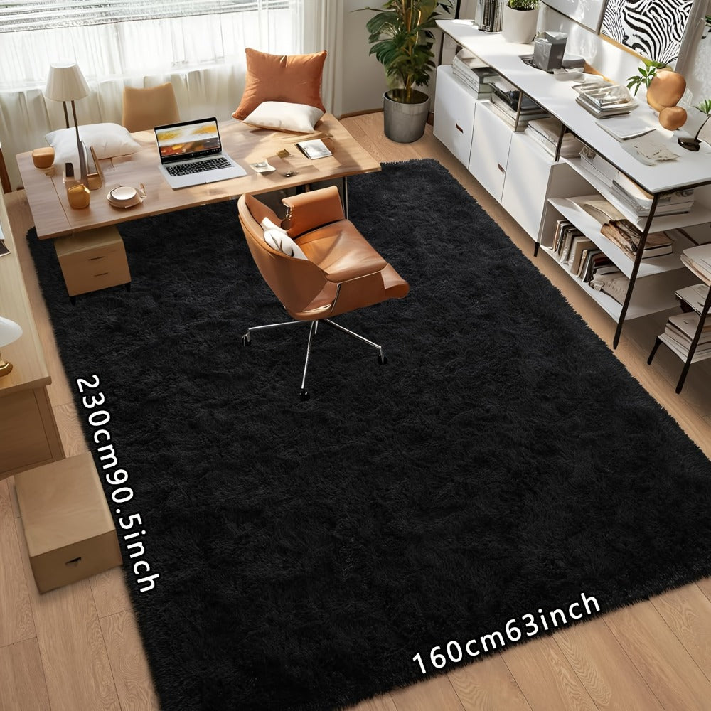 Tie Dye Plush Area Rug – Ultra Soft Thick Fluffy Durable Carpet for Living Room & Bedroom | Easy Care Portable Sofa & Coffee Table Floor Mat