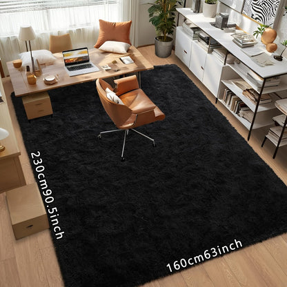 Tie Dye Plush Area Rug – Ultra Soft Thick Fluffy Durable Carpet for Living Room & Bedroom | Easy Care Portable Sofa & Coffee Table Floor Mat