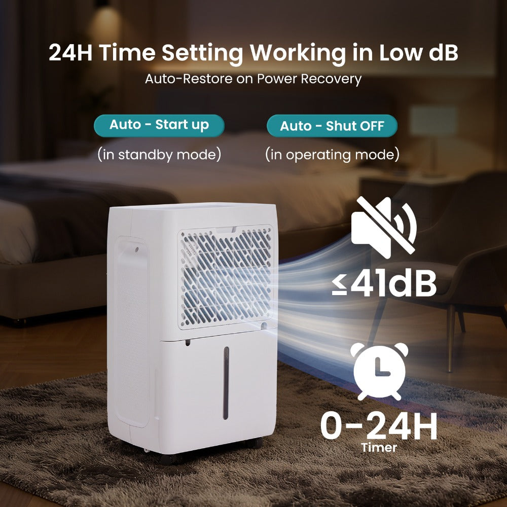 Dehumidifier for Basement 50 Pint 5500 Sq Ft with Drain Hose, Portable Home Dehumidifier for Large Room Bedroom Bathroom