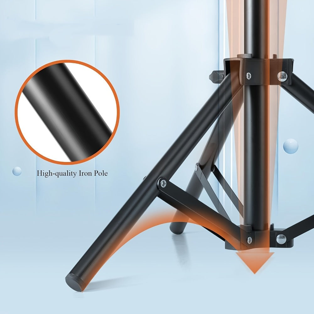 Adjustable Wig Stand Tripod 360 Rotation Aluminum Alloy Height Adjustable to 50 Inch Foldable Portable Mannequin Head Stand for Styling