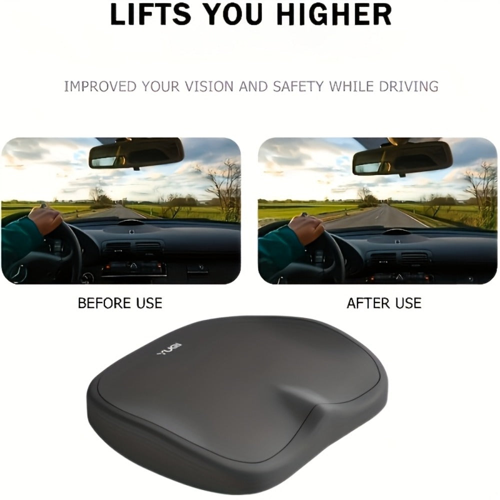 Memory Foam Seat Cushion with Adjustable Hip & Lumbar Support, Ergonomic Car Seat Pad for Long-Distance Driving, Office Chair & Home Use