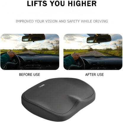 Memory Foam Seat Cushion with Adjustable Hip & Lumbar Support, Ergonomic Car Seat Pad for Long-Distance Driving, Office Chair & Home Use
