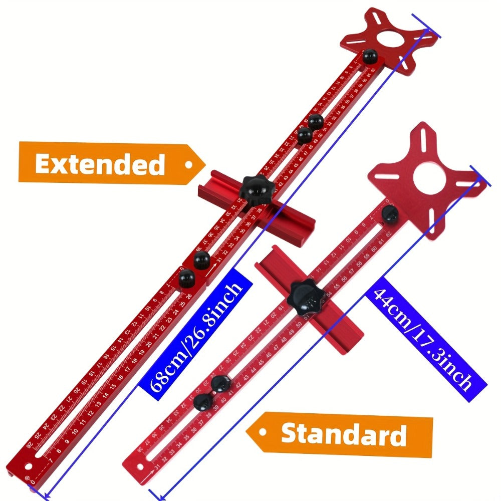 Router Circle Cutting Jig 3-in-1 Woodworking Milling Fixture Precision Circular Cut Guide with Adjustable Groove Bracket for Accurate