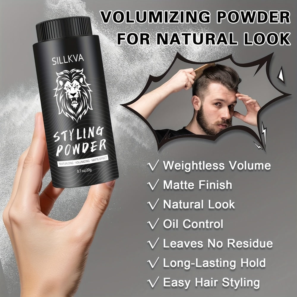 Hair Volumizing Powder for Men & Women, Oil Control Matte Finish Root Lift & Volume Boost, Non-Buildup Texturizing Powder