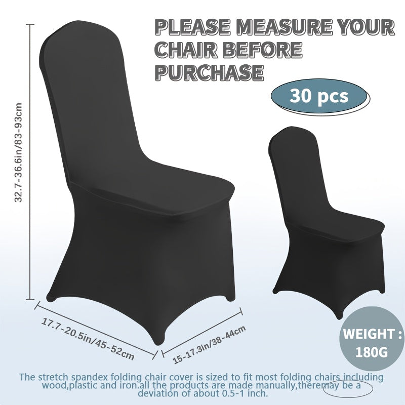 Spandex Chair Covers Bulk, Elastic Stretch Universal Fit Banquet Chair Protectors, Wedding Chair Covers for Weddings