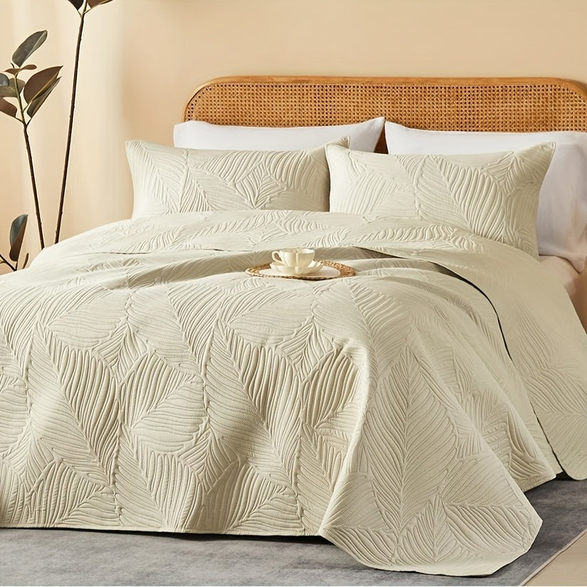 Quilt Set 2-3pcs – Lightweight Microfiber Bedspread Coin Pattern Coverlet All Seasons Twin Full Queen King Cal King
