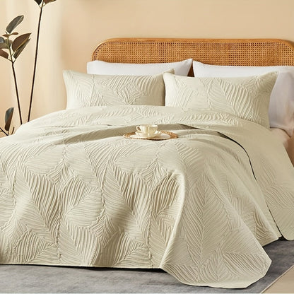 Quilt Set 2-3pcs – Lightweight Microfiber Bedspread Coin Pattern Coverlet All Seasons Twin Full Queen King Cal King