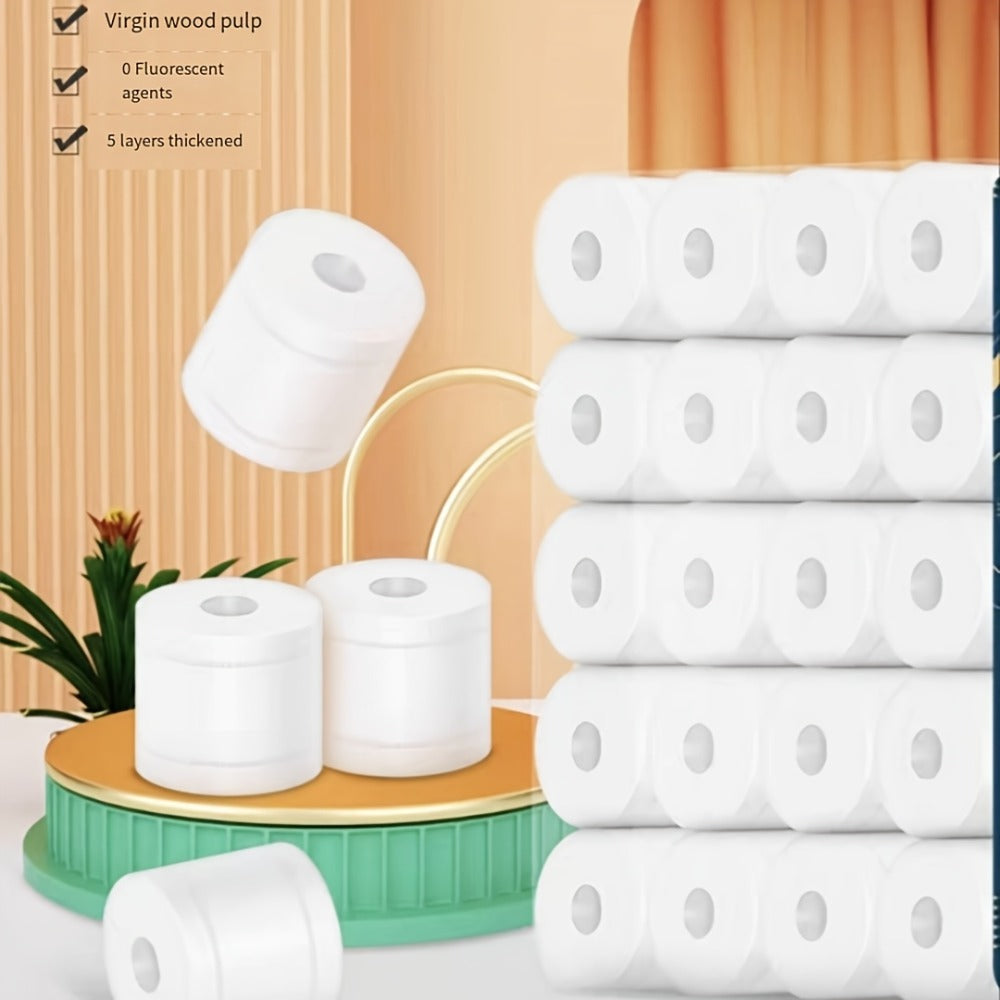 Toilet Paper Bulk 10 Roll 4-Ply Super Soft Thick Undyed Bath Tissue – Strong & Durable No Crumble Bathroom Tissue Rolls for Home, Hotel