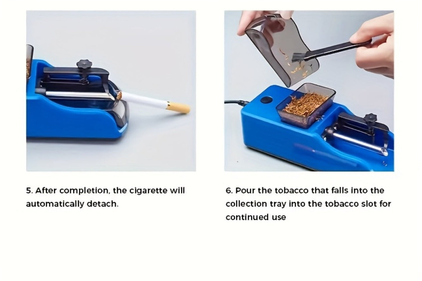 Electric Cigarette Rolling Machine USB Rechargeable Cigarette Roller 2-Second Rapid Roll High for Entryways, Bedrooms and Living Spaces