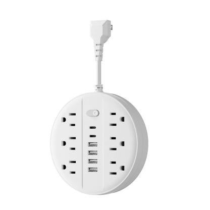Surge Protector Power Strip 12-in-1 with 6 AC Outlets, 4 USB-A, 2 USB-C and Short, 5 or 10 ft Cord Options