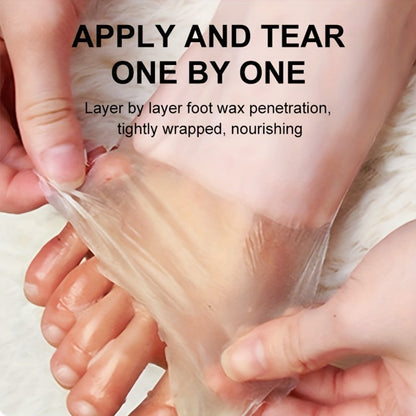 Foot Wax Moisturizing 3 Pack Niacinamide Deep Hydrating Foot Cream Mask Softening Cracked Heel Treatment – Vitamin B3 Dry Foot Skin Repair