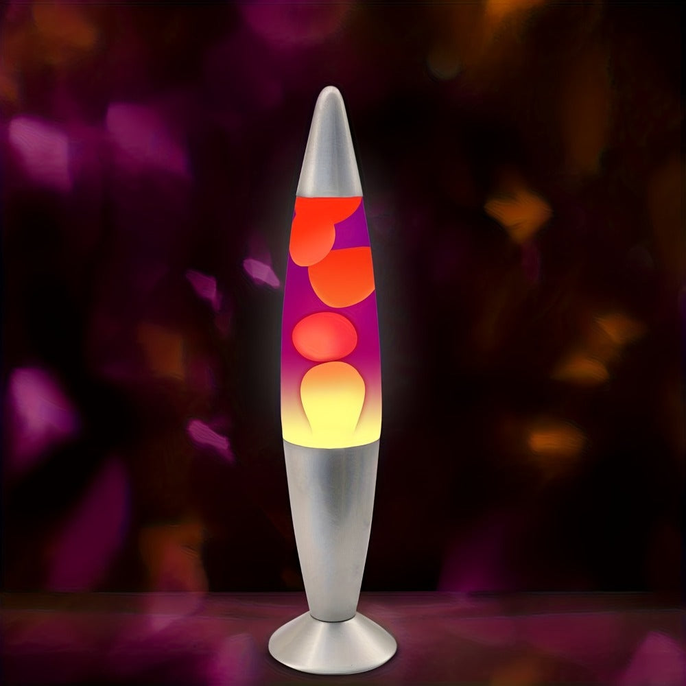 Lava Lamp 16 Inch for Bedroom Living Room Office, Relaxing Liquid Motion Lamp with Purple Water Yellow Wax