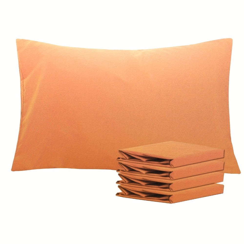 Pillowcases 4 Pack Queen 20x30 – Brushed Microfiber Soft Wrinkle-Free Fade-Resistant Envelope Closure Solid Color 32 Colors
