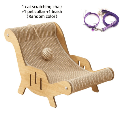 Cat Scratcher Lounge Pad Large Upgraded Sisal for Indoor Cats – Durable Stable Cat Furniture Scratch Board & Resting Mat