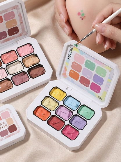 Gel Nail Polish 4-in-1 3-Piece Sets for Ombre, Stamping, Painting and Powder Art, 2 Options