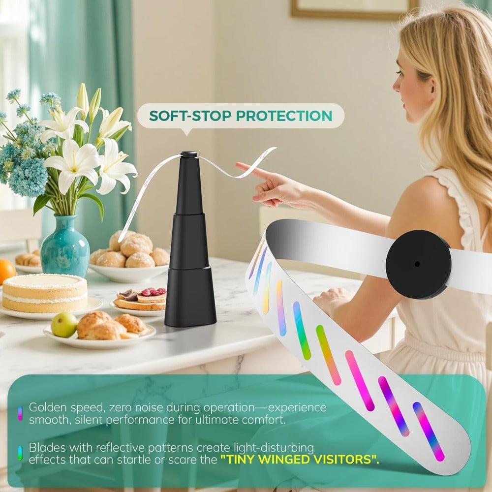 Outdoor Food Fan 4-Pack Battery Powered Silent Table Fan with Hook for Picnic BBQ Patio Party for Grilling, Camping and Outdoor Meals