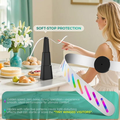 Outdoor Food Fan 4-Pack Battery Powered Silent Table Fan with Hook for Picnic BBQ Patio Party for Grilling, Camping and Outdoor Meals