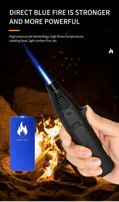 1300°F Torch Lighter 5pcs Blue Flame Windproof Refillable with Safety Lock - Jet Flame for Candles