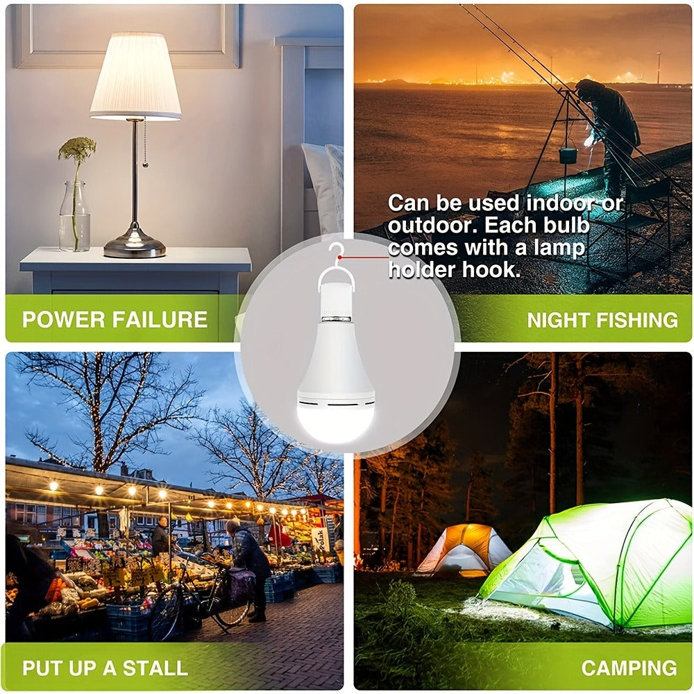 Rechargeable Emergency LED Light Bulb 12W 1100 Lumens 96W Equivalent with 800mAh Battery Backup