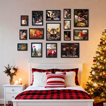 Picture Frames Collage Wall Decor 15pcs – Photo Gallery Frame Set Multi Size 8x10 5x7 4x6 for Wall Mounting & Tabletop Display
