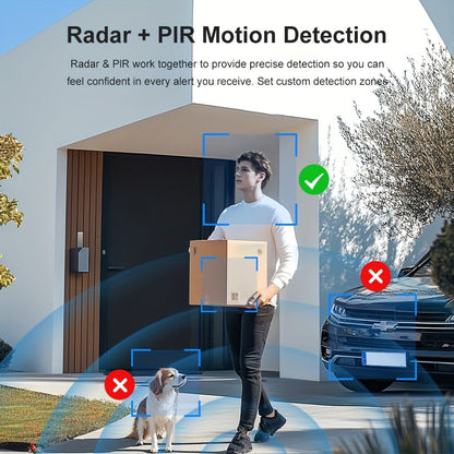 4G LTE Security Camera 4K Wireless No WiFi Needed, Infrared Night Vision, Rechargeable Battery, PIR Human Detection