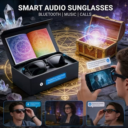 AI Translation Glasses with Real-Time Interpreter & Meeting Notes Summary, High-Speed WiFi, Smart Earphones