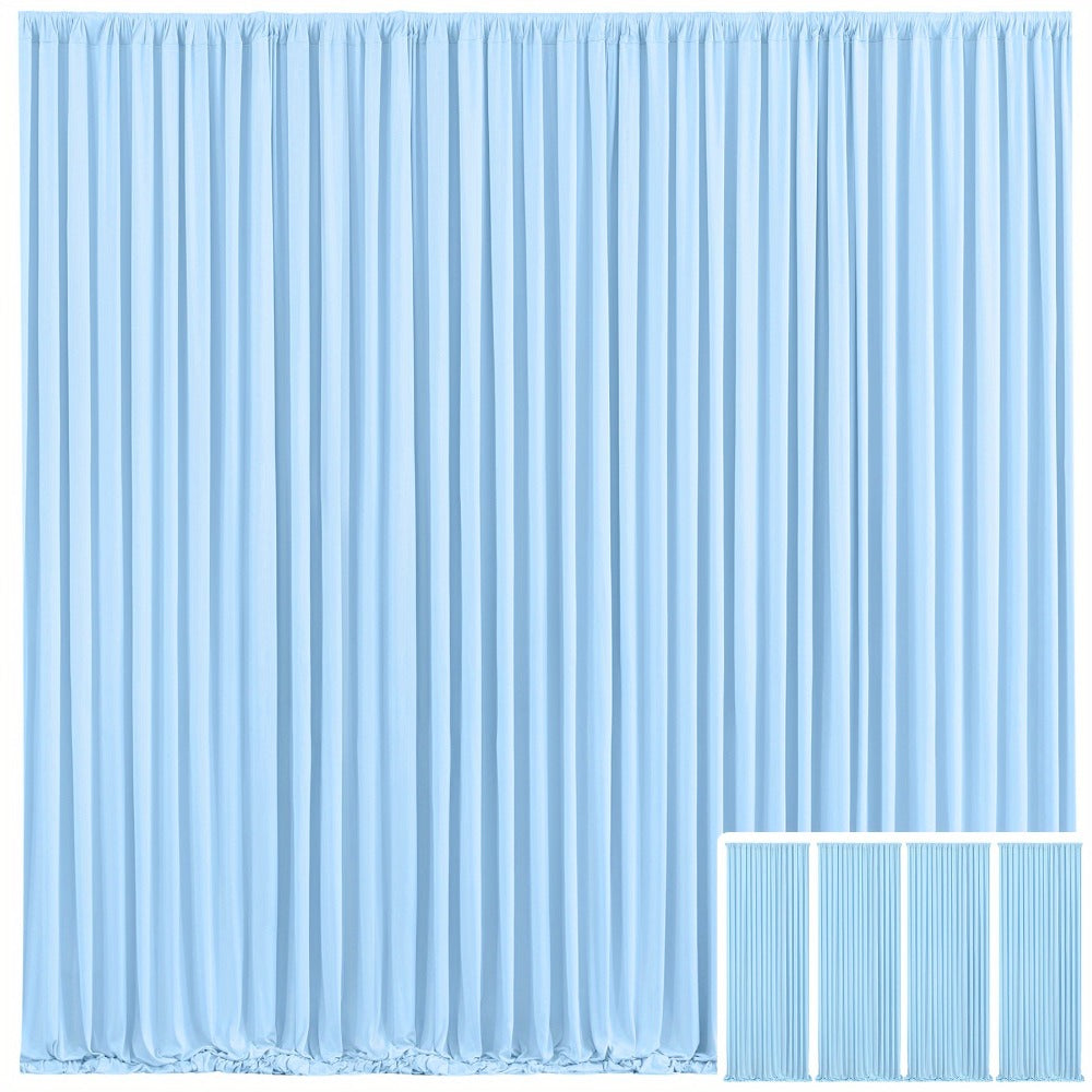 Elegant Fabric Backdrop Curtains 4pcs with Poles 59x85in Non-Transparent Wrinkle-Free Party Photo for an Everyday Personal Care Routine