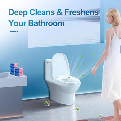 Pink or Blue Mesh-Wrapped Toilet Bowl Cleaner Tablets in 20-, 36- or 60-Piece Checkout Pack Options