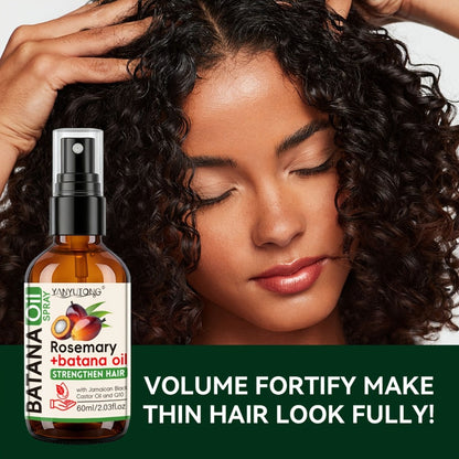 Batana & Rosemary Essential Oil Hair Spray 2.03oz, Deep Scalp & Damaged Hair Treatment, Nourishing Formula from Honduras