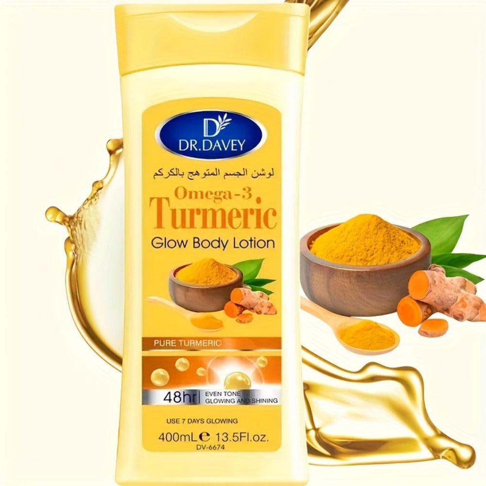 Turmeric Body Lotion 400g with an Alcohol Free Formula for Daily Full Body Moisture Care at Home