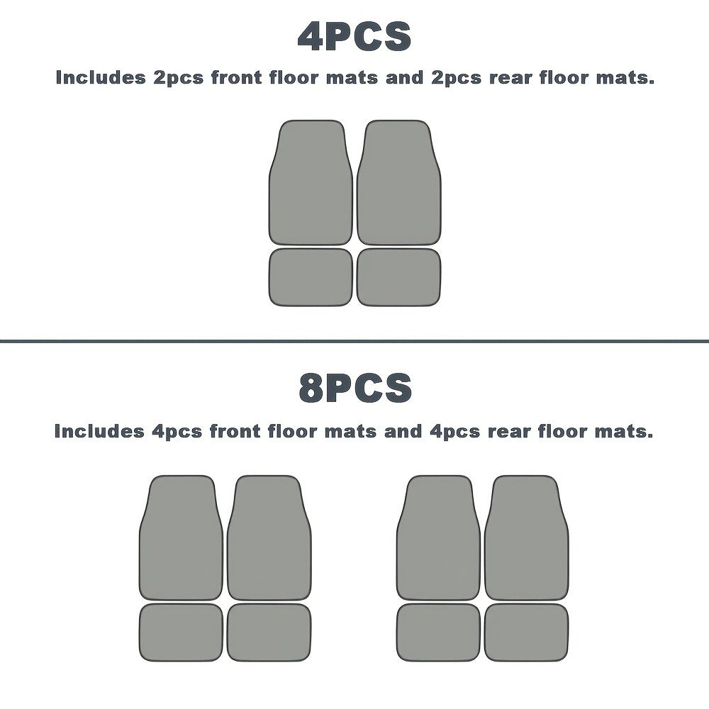Crystal Bling Car Floor Mats for Women – Sparkling Diamond & Flash Glitter Universal Non-Slip Waterproof Auto Floor Pads