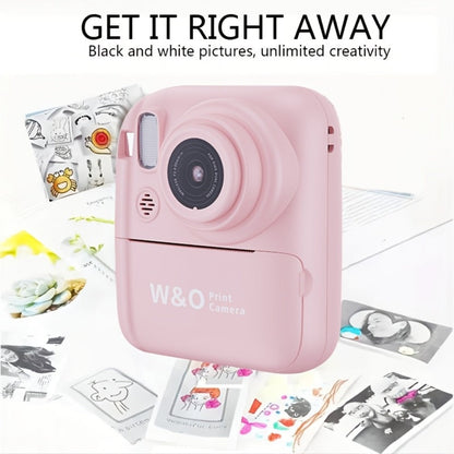 Kids Instant Print Camera 3-in-1 with MP3 & Games, 10x Zoom, 2.4" HD Screen, 32GB Card, Prints Photos in 1 Second
