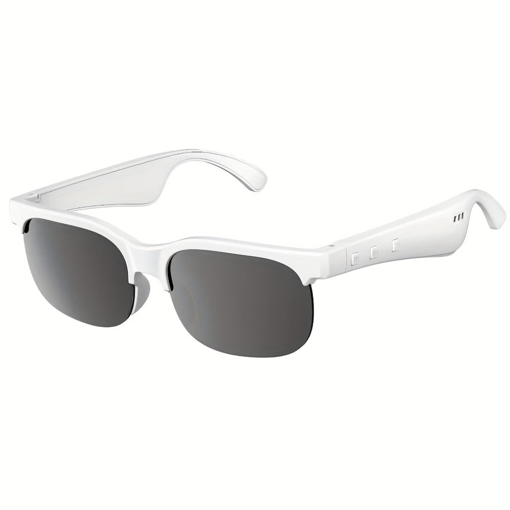 Open Ear Bluetooth Audio Glasses with Built-In Earbuds, Wireless Smart Sunglasses for Music & Hands-Free Calls
