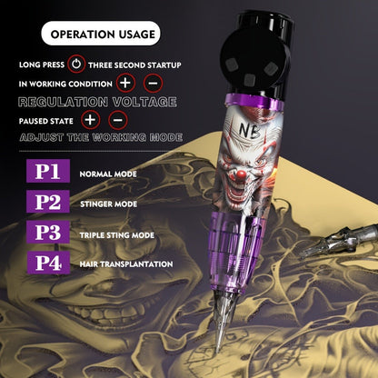 LCD Display Tattoo Machine Kit Complete Set INKSOUL Rotary Tattoo Gun with Voltage for Temporary Body Art, Festivals and Costumes