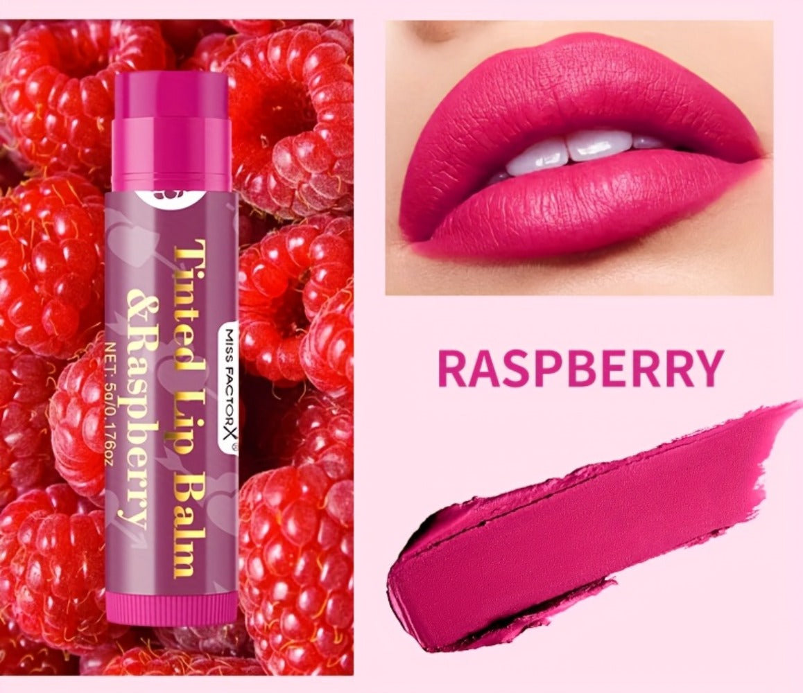 MISS FACTOR 30-Piece Tinted Lip Balm Set with Capped Tubes Organized into Six Color Groups