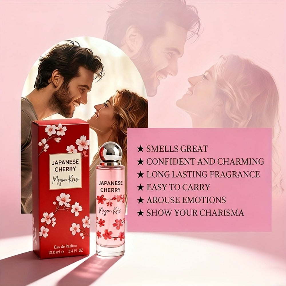 100ml/3.38oz Women's Perfume Spray for Hair & 1Body - Cherry Blossom Eau de Toilette, Floral Scent with Fragrance