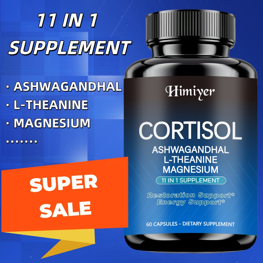 Ashwagandha & Rhodiola Rosea Capsules for Cortisol Control, Energy & Restful Sleep for Bath Time, Home Spa and Personal Care