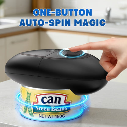 Electric Can Opener One-Touch Automatic – Smooth Edge Battery Operated Handheld Opener for All Can Sizes, Best Kitchen Gadget for Seniors